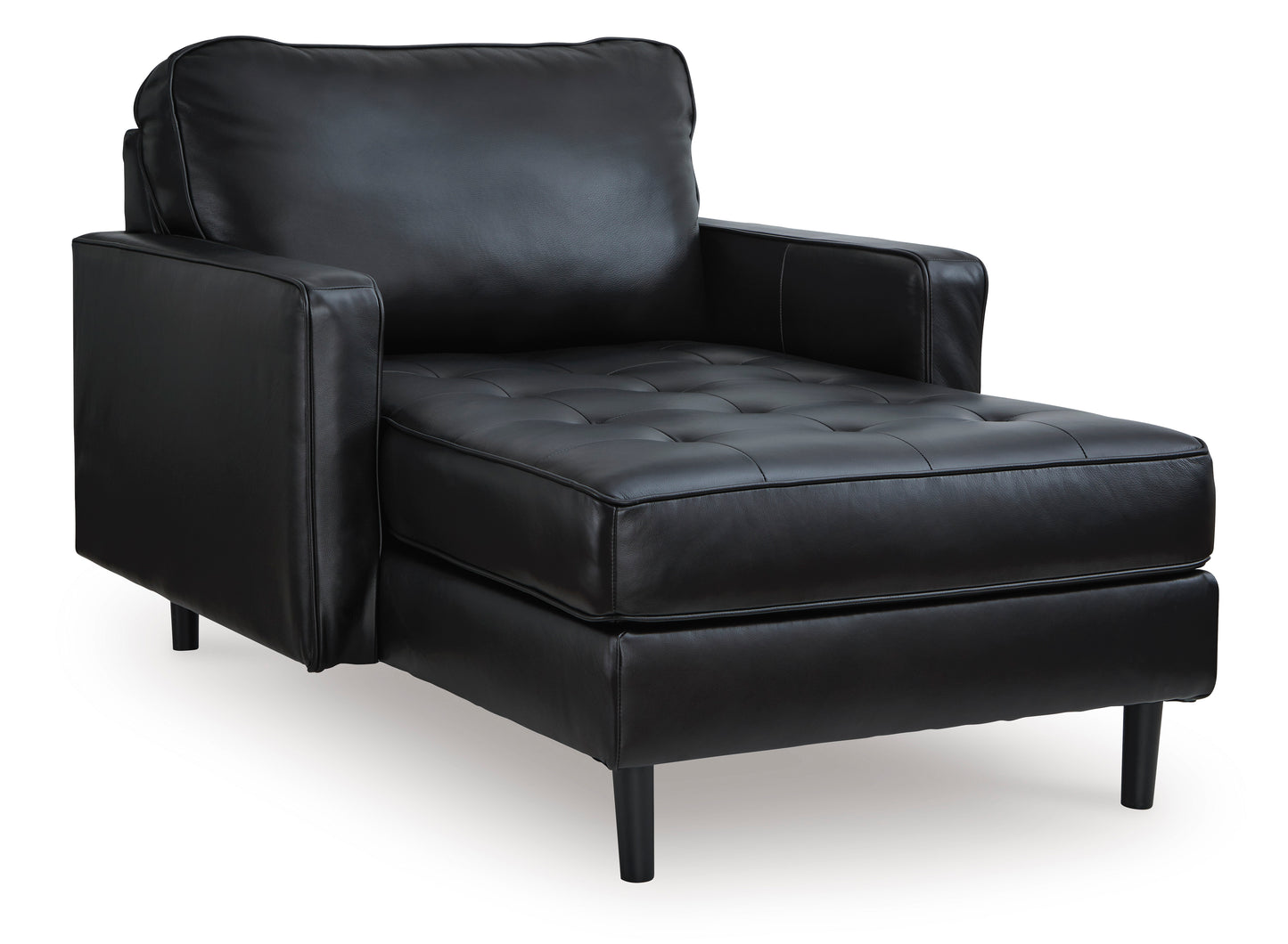 Bryceview Chaise- Leather- Onyx Color