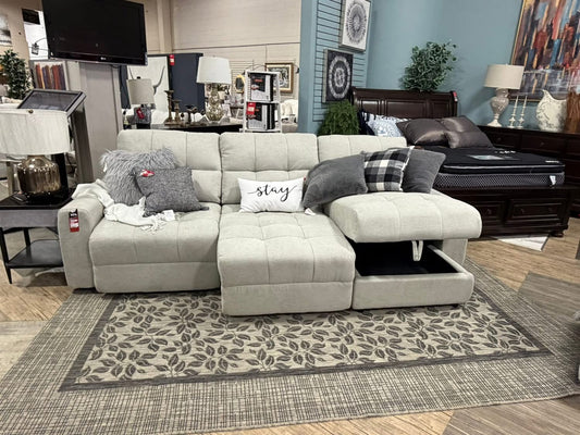 AUSTIN 3 PC POWER SLIDER WITH STORAGE CHAISE