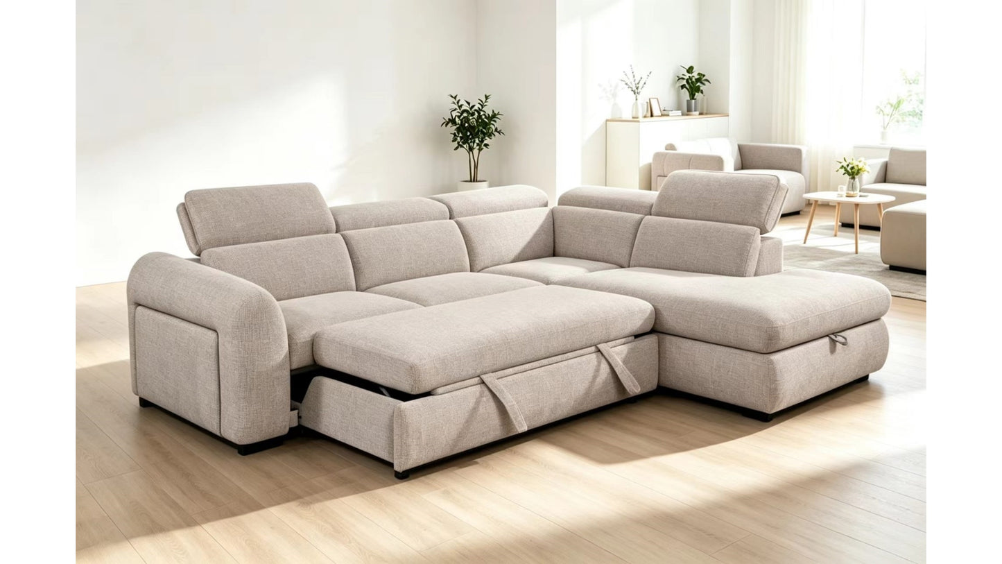 Triston Pullout Sleeper Sectional -