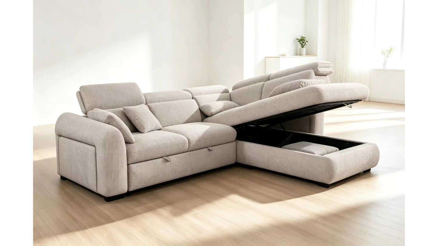 Triston Pullout Sleeper Sectional -