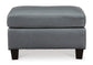 Genoa Ottoman- Steel Color