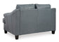 Genoa Loveseat-- Steel Color
