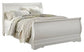 Anarasia Queen Sleigh Bed with Mirrored Dresser Premier Furniture & Mattress