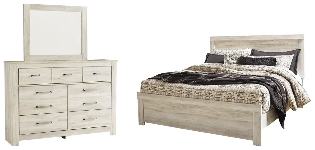 Bellaby Panel Bed With Mirrored Dresser Premier Furniture & Mattress