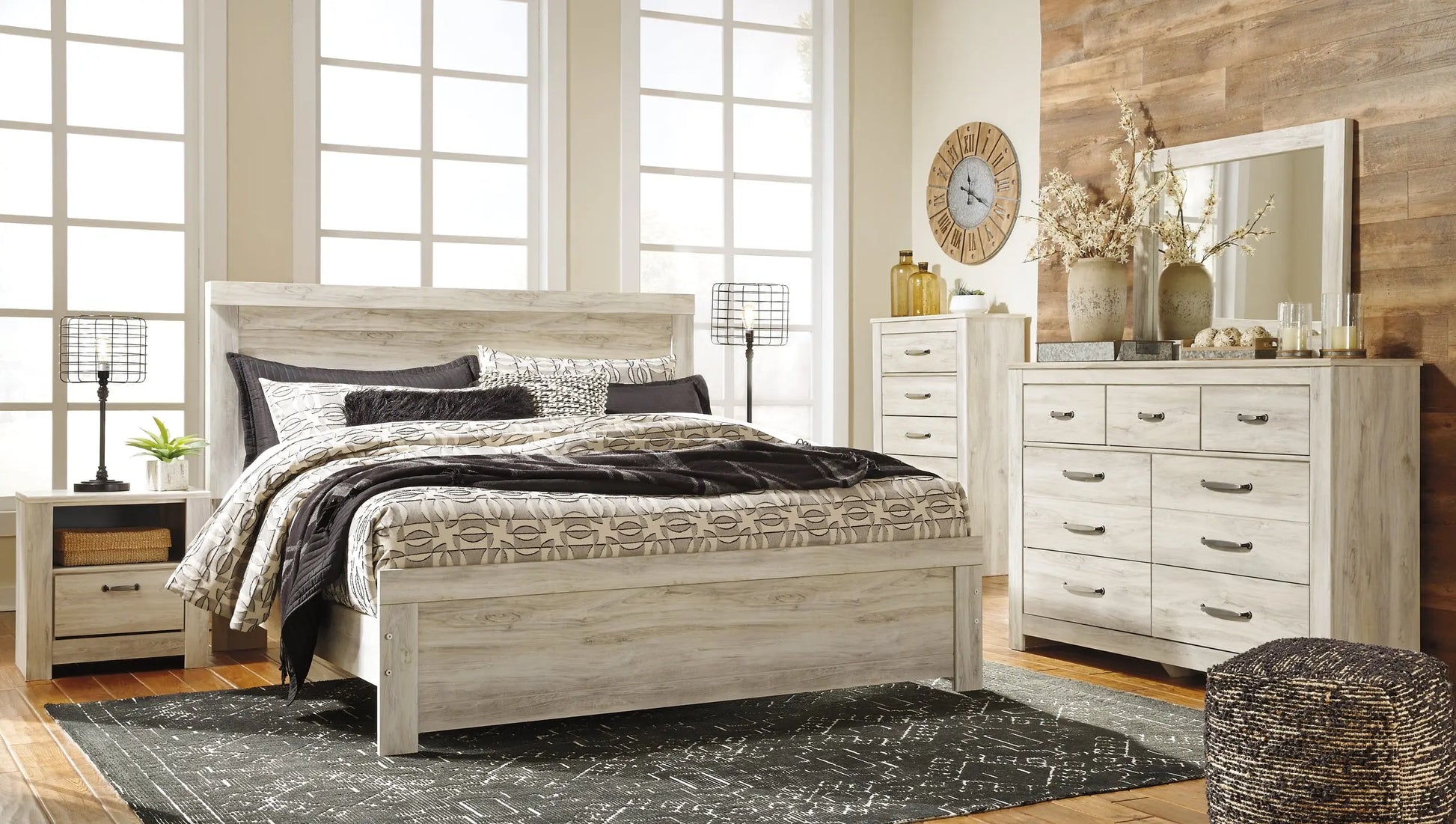 Bellaby Panel Bed With Mirrored Dresser Premier Furniture & Mattress