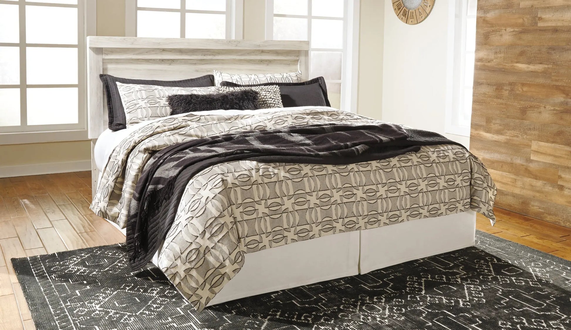 Bellaby Panel Headboard With Mirrored Dresser And Chest Premier Furniture & Mattress