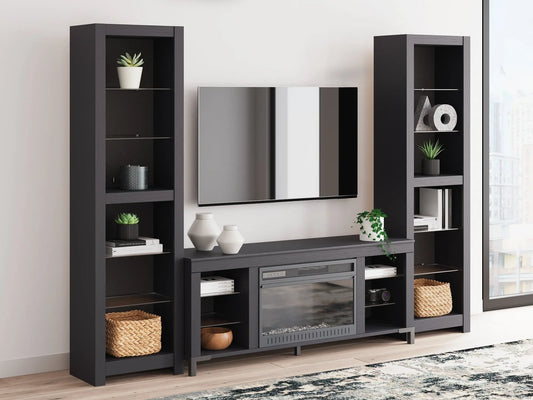 Cayberry 3-Piece Entertainment Center with Electric Fireplace Premier Furniture & Mattress