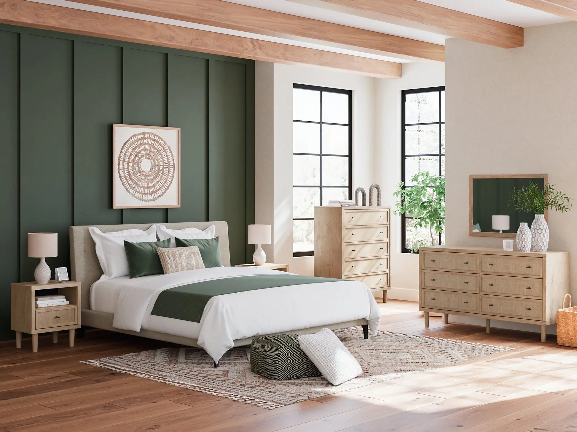 Cielden Cal King UPH Bed w/Roll Slats Premier Furniture & Mattress