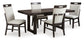 Neymorton Dining Set - Dark Grayish Brown / 5 - Piece