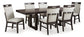 Neymorton Dining Set - Dark Grayish Brown / 7 - Piece
