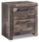 Derekson Queen Panel Bed with 2 Storage Drawers with Mirrored Dresser and Nightstand Premier Furniture & Mattress