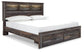 Drystan Bookcase Bed With 2 Storage Drawers With Mirrored Dresser Premier Furniture & Mattress
