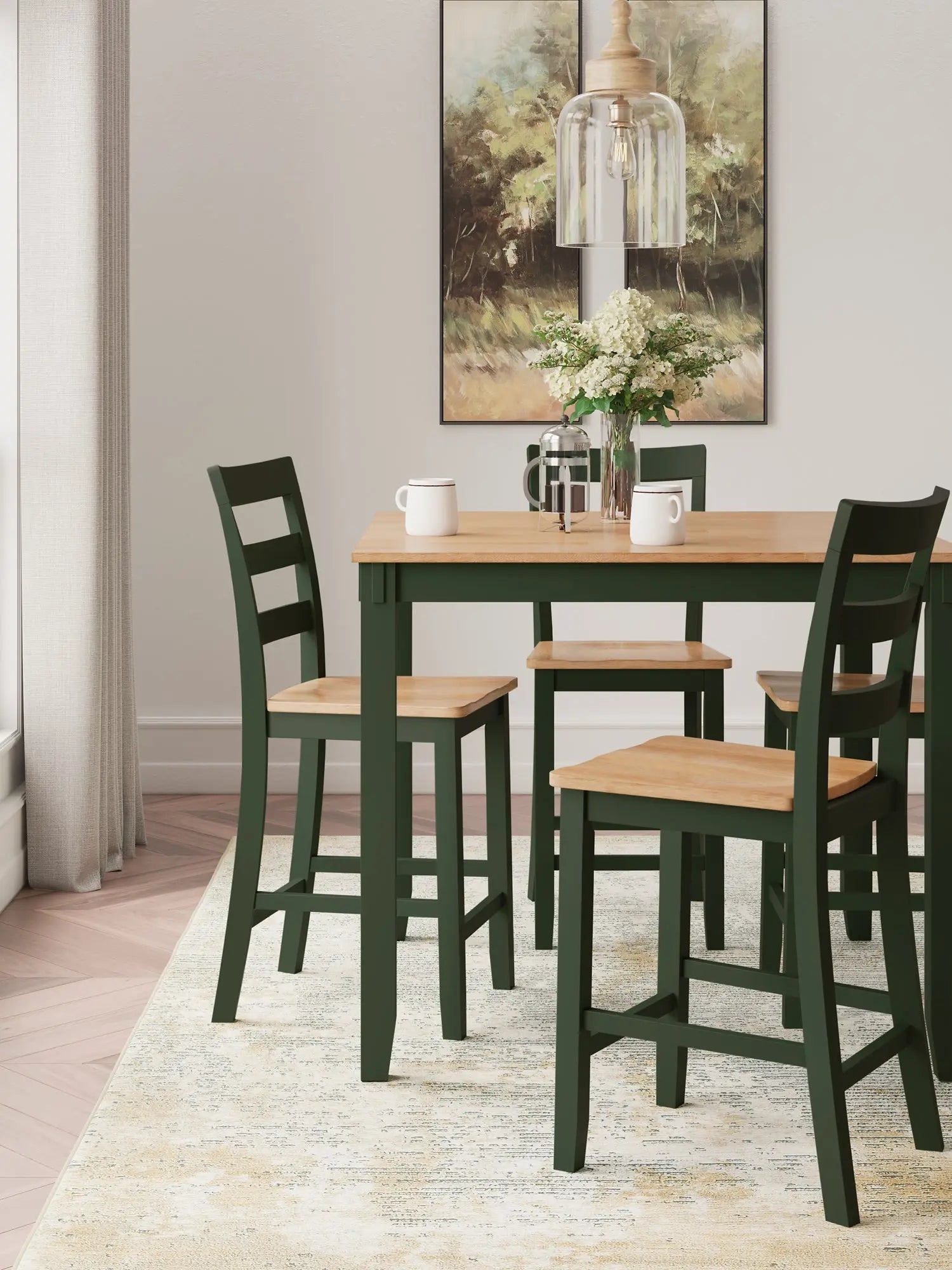 Gesthaven DRM Counter Table Set (5/CN) Premier Furniture & Mattress