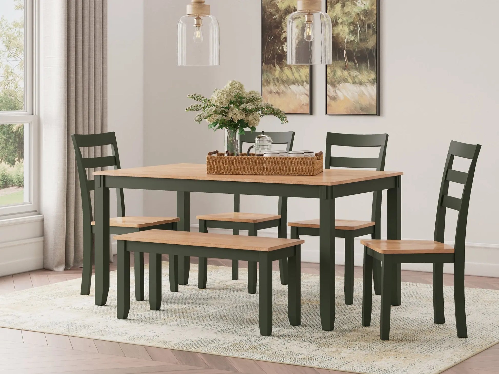 Gesthaven Dining Room Table Set (6/CN) Premier Furniture & Mattress