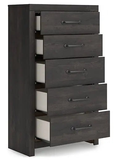 Hollivern Five Drawer Chest Premier Furniture & Mattress