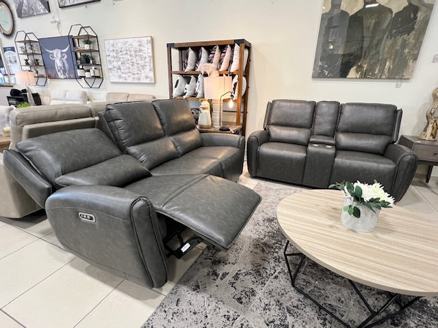 Bane Power Reclining Loveseat with Adjustable Headrest