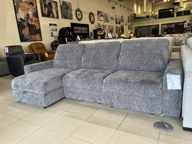 3-PEICE POWER SLIDER SECTIONAL