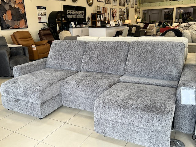 3-PEICE POWER SLIDER SECTIONAL