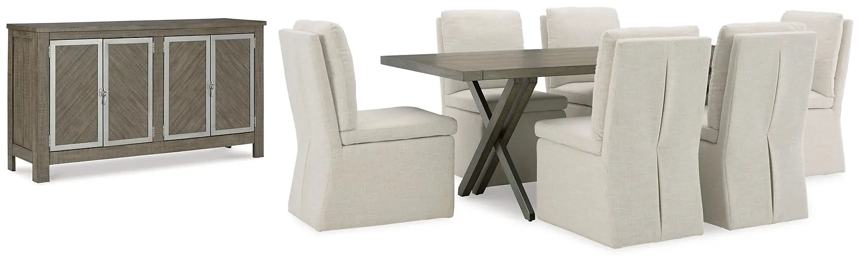 Krystanza Dining Table and 6 Chairs with Storage Premier Furniture & Mattress