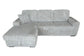 2Pc Arzelia_MediaSleeper_PullOut Sectional with LAF chaise_LightGrey