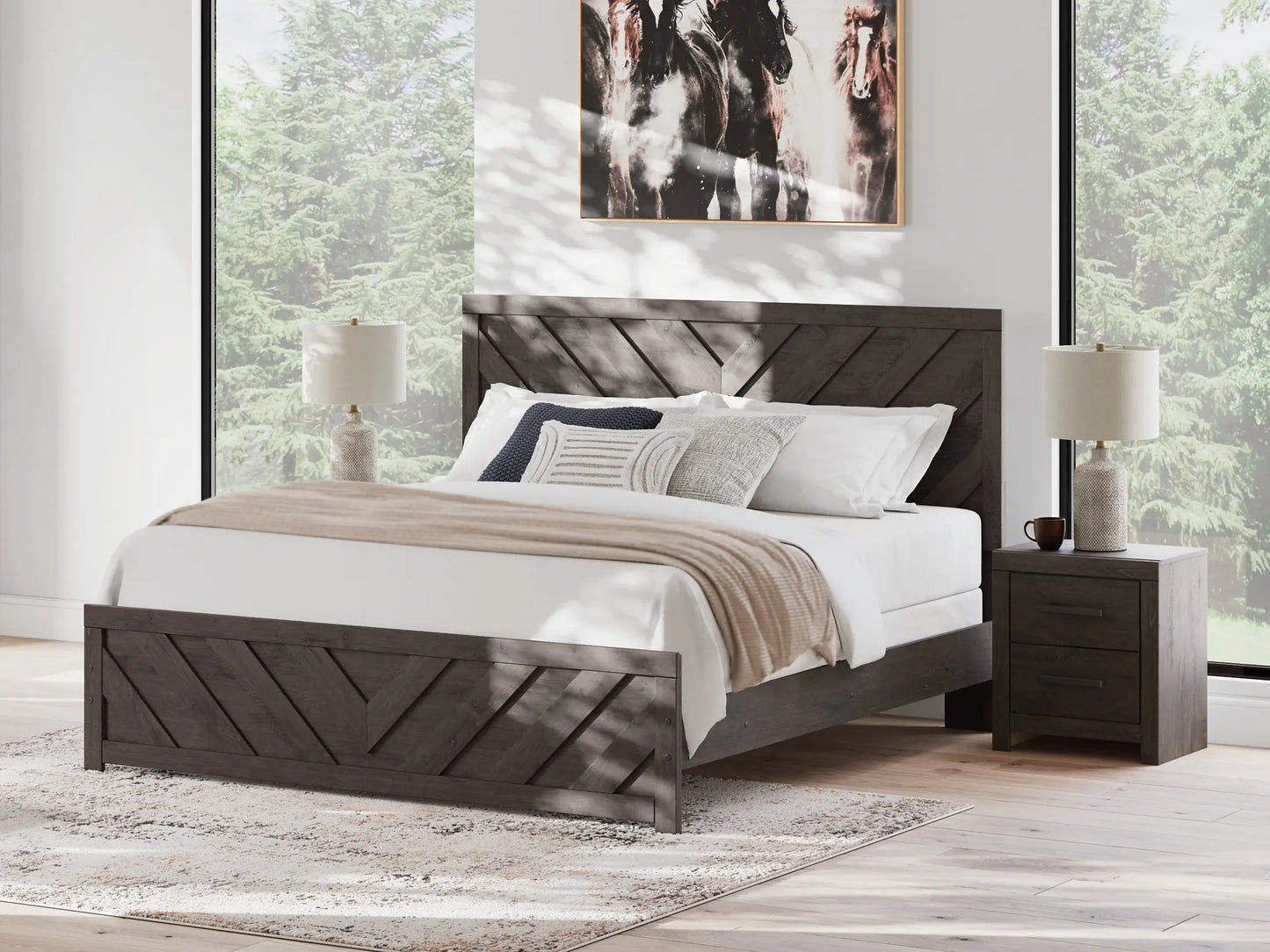 Prendonea Panel Bed Premier Furniture & Mattress