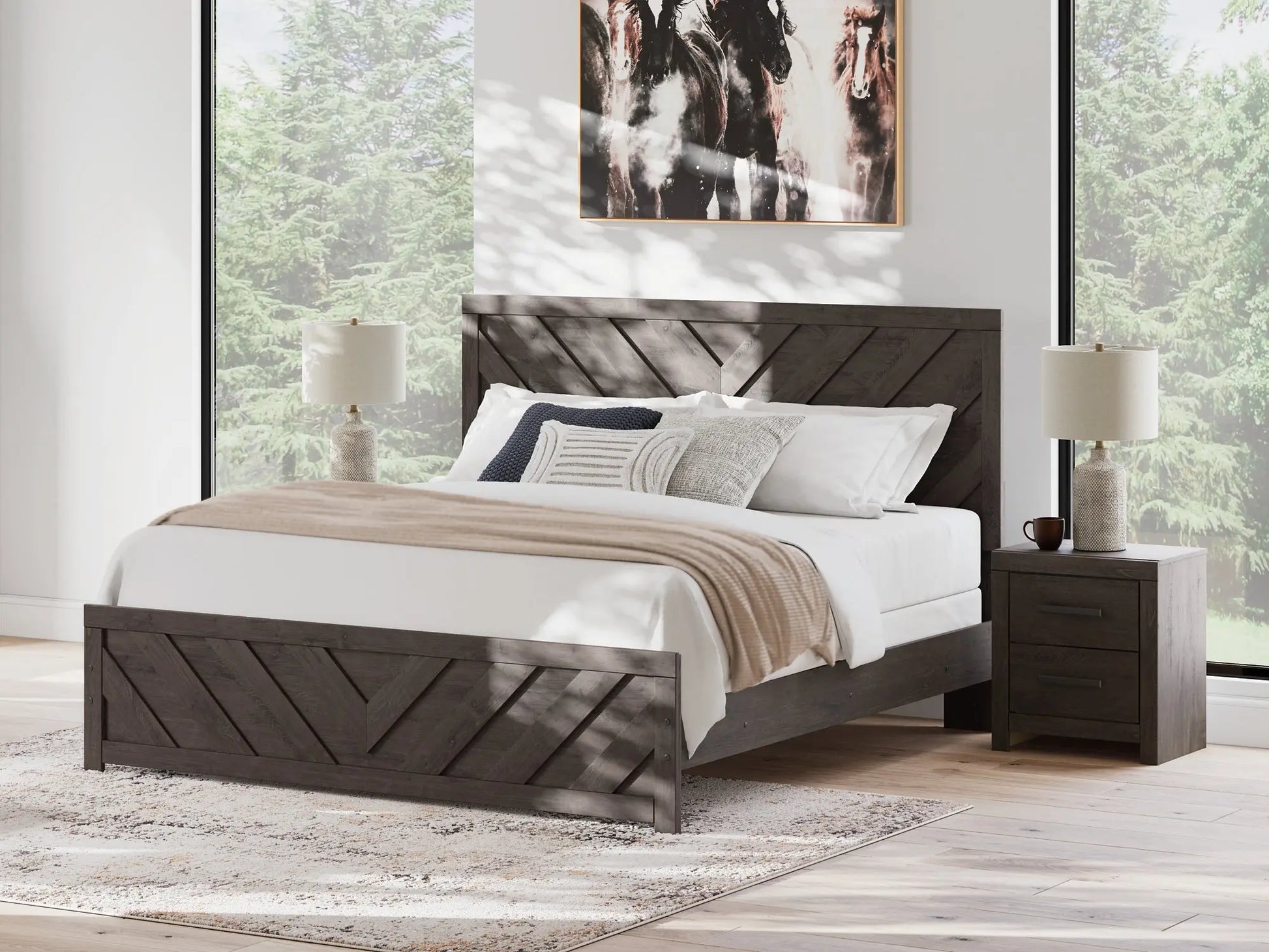 Prendonea Panel Bed Premier Furniture & Mattress