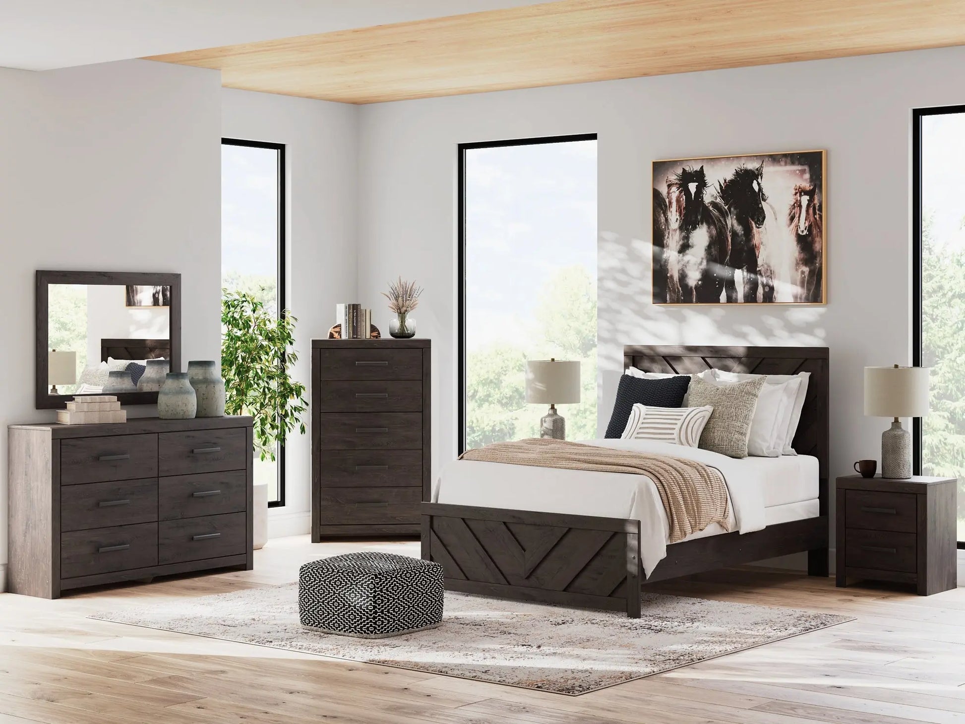 Prendonea Panel Bed Premier Furniture & Mattress