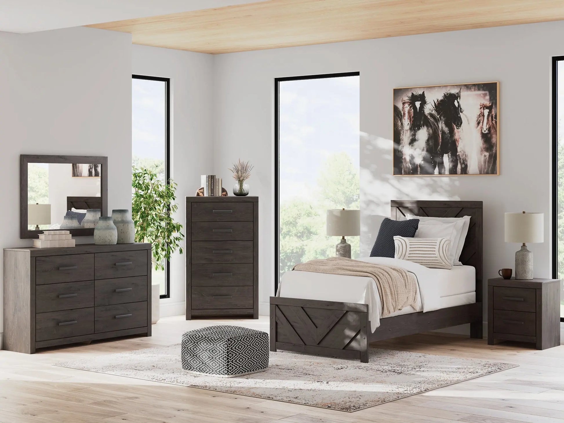 Prendonea Panel Bed Premier Furniture & Mattress