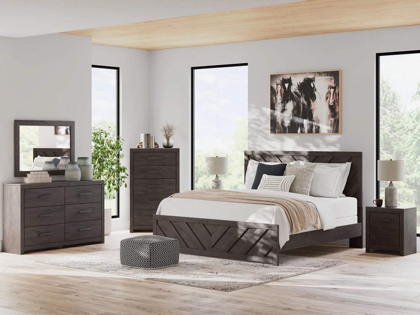 Prendonea Panel Bed Premier Furniture & Mattress