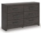 Prendonea Six Drawer Dresser Premier Furniture & Mattress
