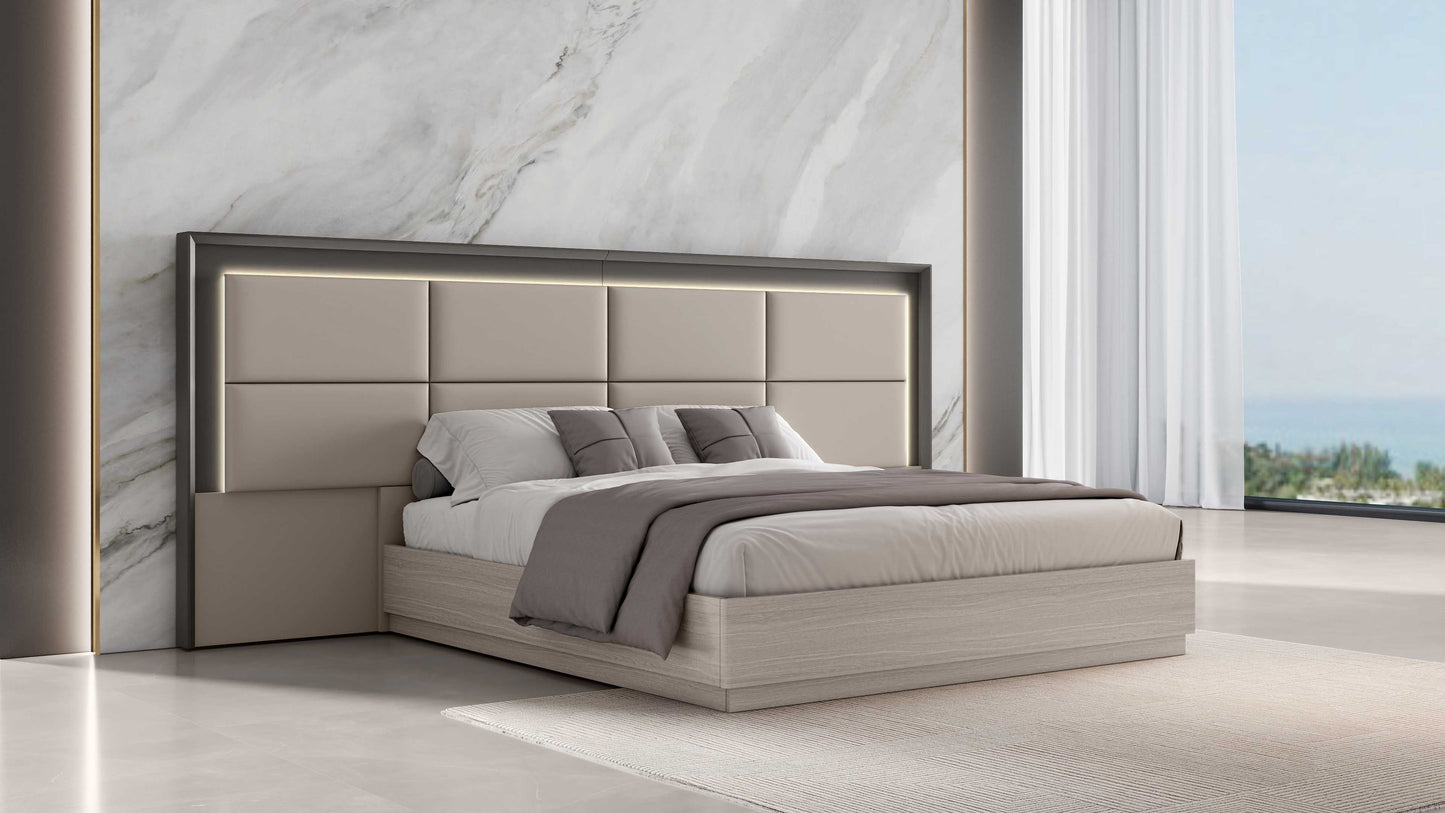 7 PC Italian designer modern bed set B156