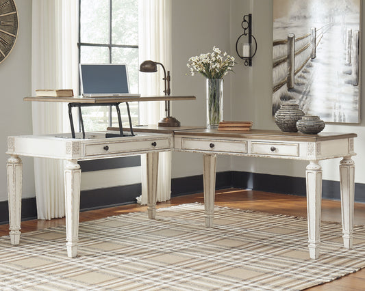 Realyn 2-Piece Home Office Desk Premier Furniture & Mattress