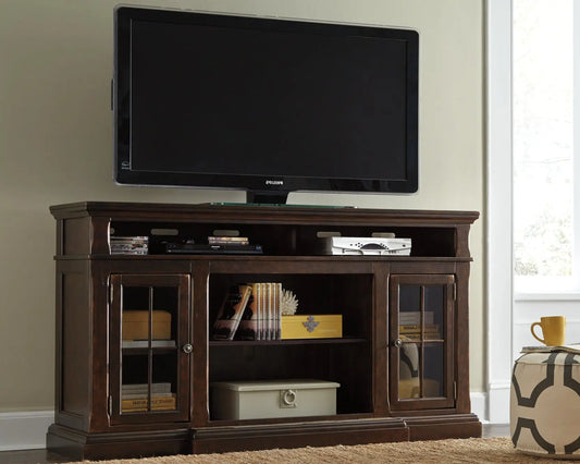 Roddinton XL TV Stand w/Fireplace Option Premier Furniture & Mattress