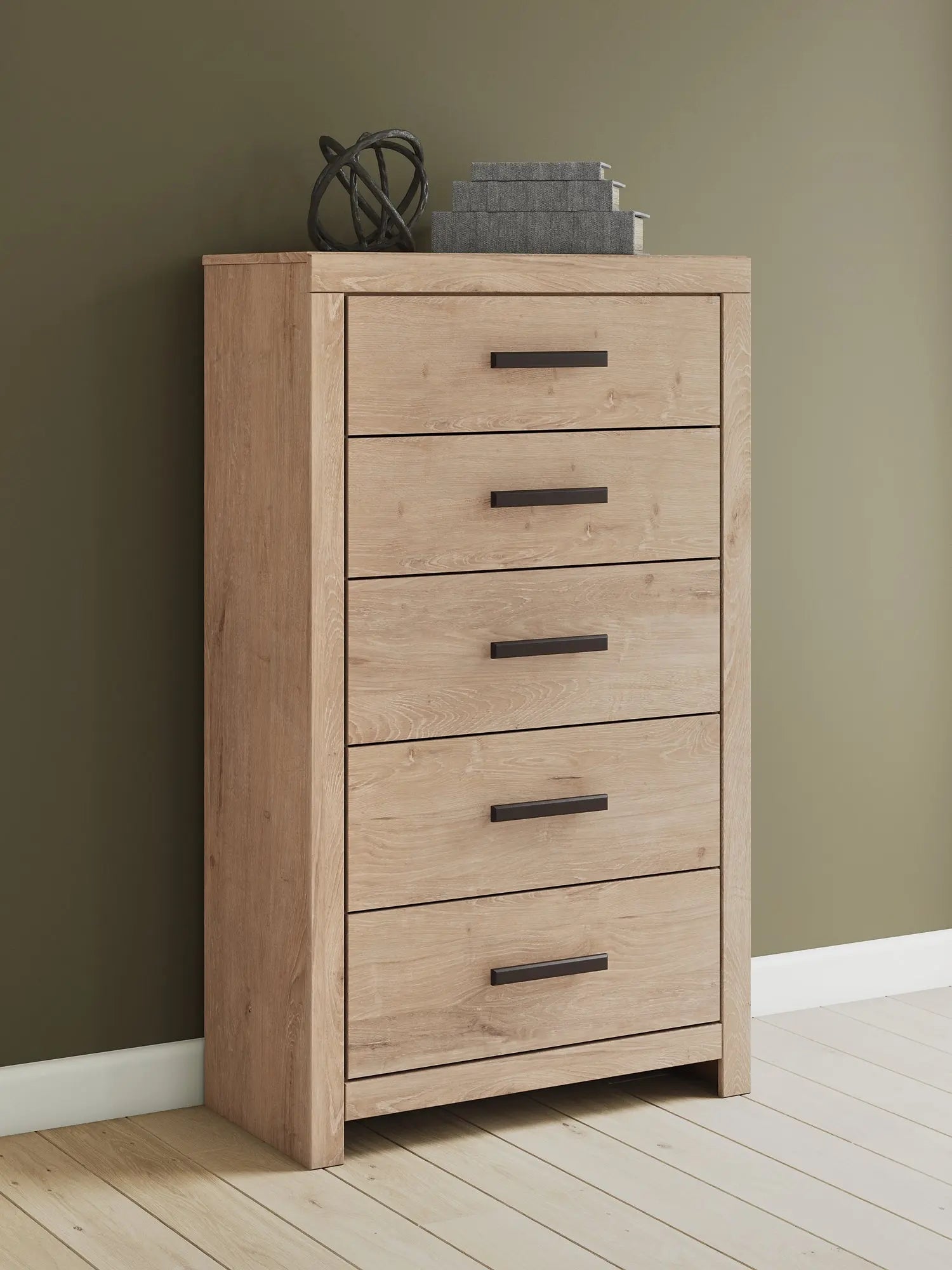 Sanginlane Five Drawer Chest Premier Furniture & Mattress