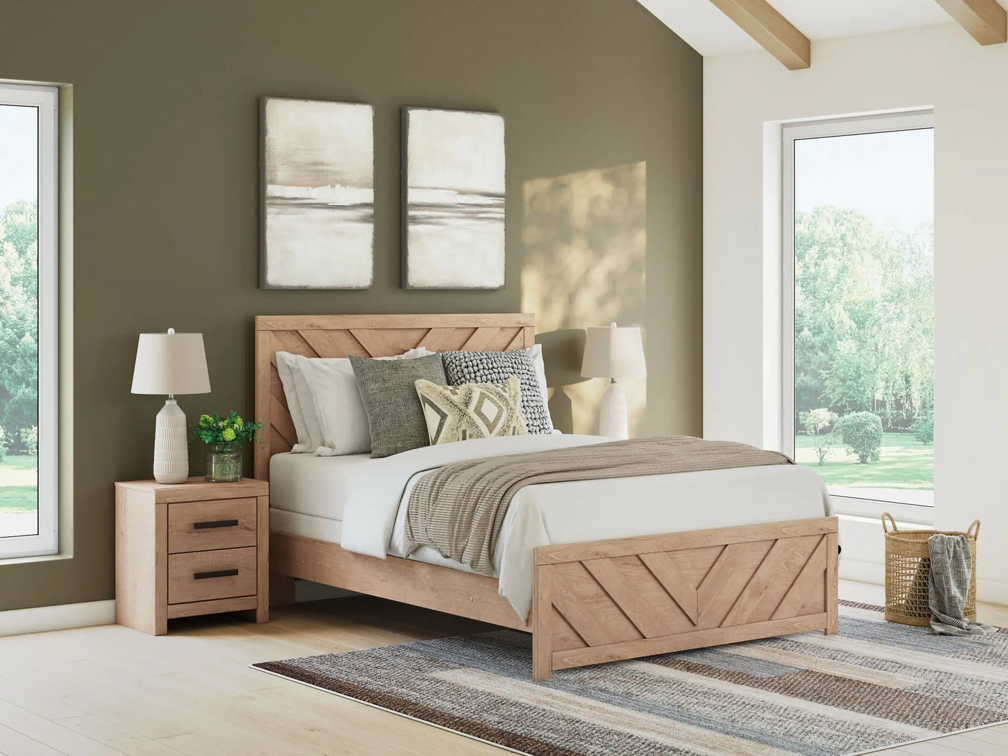 Sanginlane Panel Bed Premier Furniture & Mattress