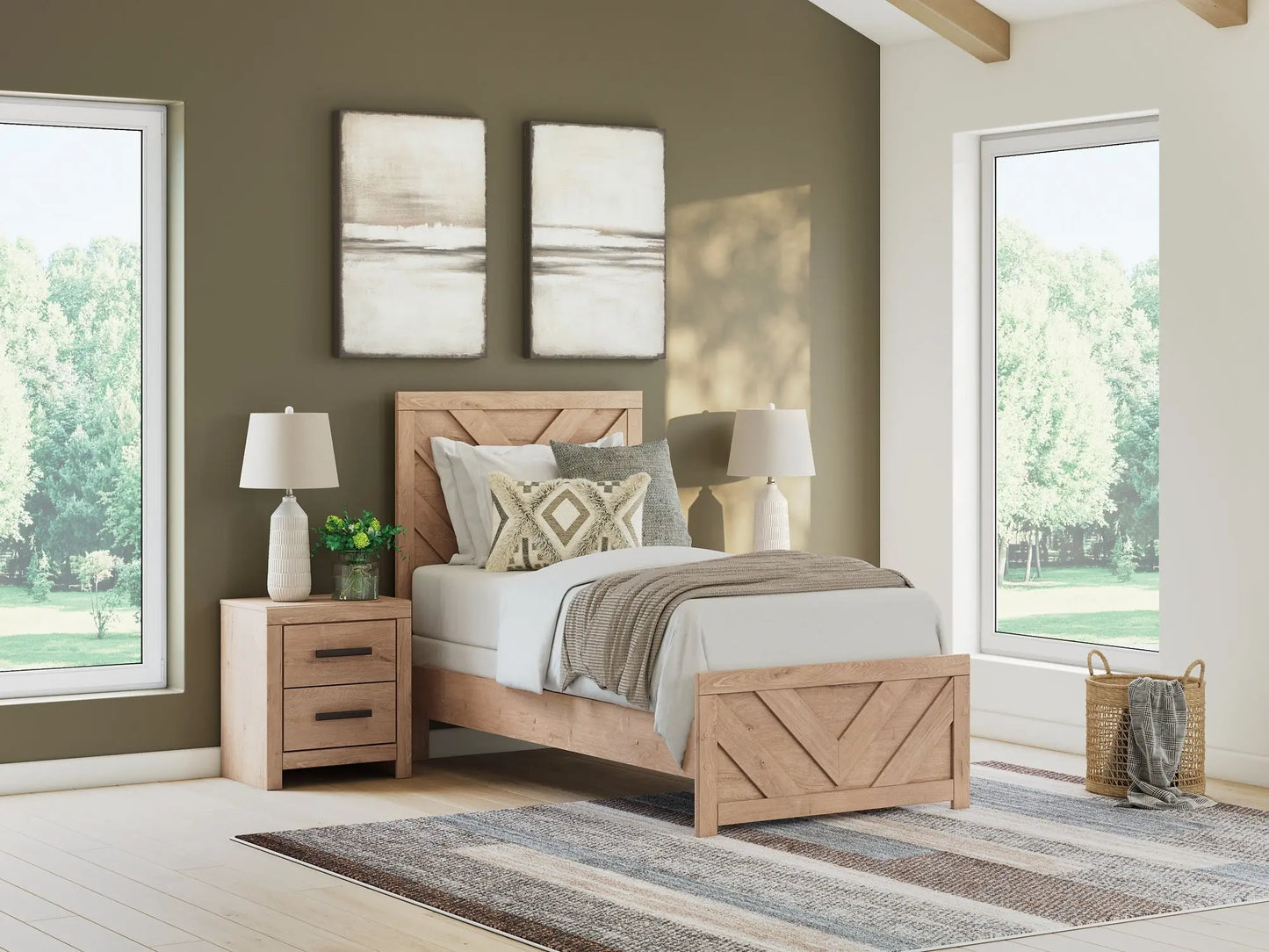 Sanginlane Panel Bed Premier Furniture & Mattress