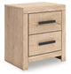 Sanginlane Two Drawer Night Stand Premier Furniture & Mattress
