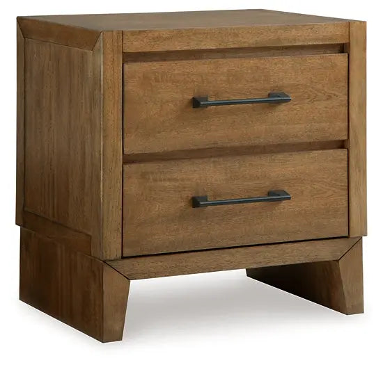 Sherbana Two Drawer Night Stand Premier Furniture & Mattress