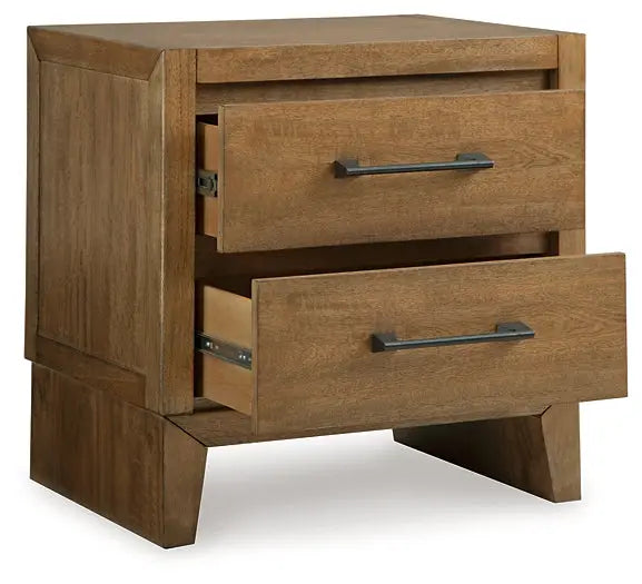 Sherbana Two Drawer Night Stand Premier Furniture & Mattress