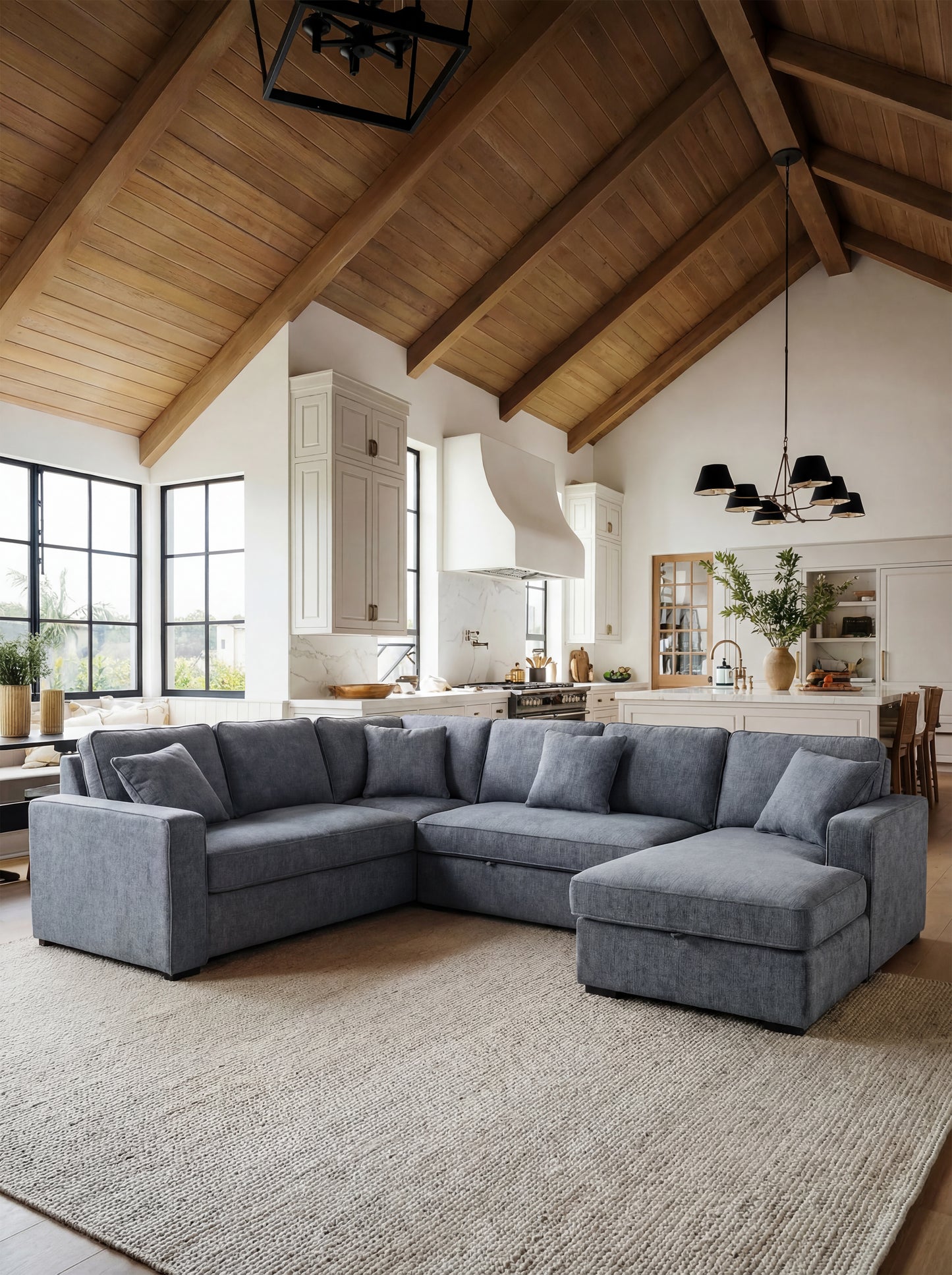 TADELY 3PC PULLOUT SECTIONAL