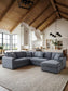 TADELY 3PC PULLOUT SECTIONAL