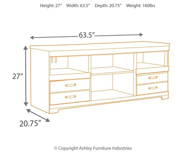 Trinell LG TV Stand w/Fireplace Option - Premier Furniture & Mattress