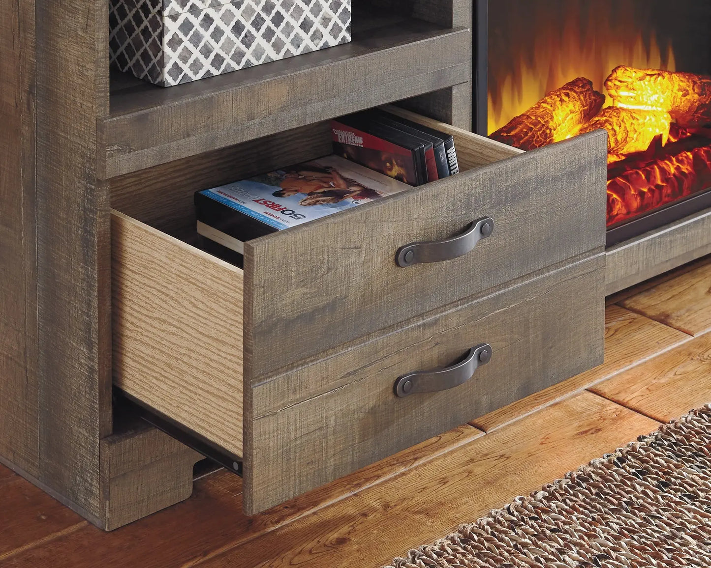 Trinell LG TV Stand w/Fireplace Option - Premier Furniture & Mattress