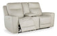 Mindanao PWR REC Loveseat/CON/ADJ HDRST- Coconut Color