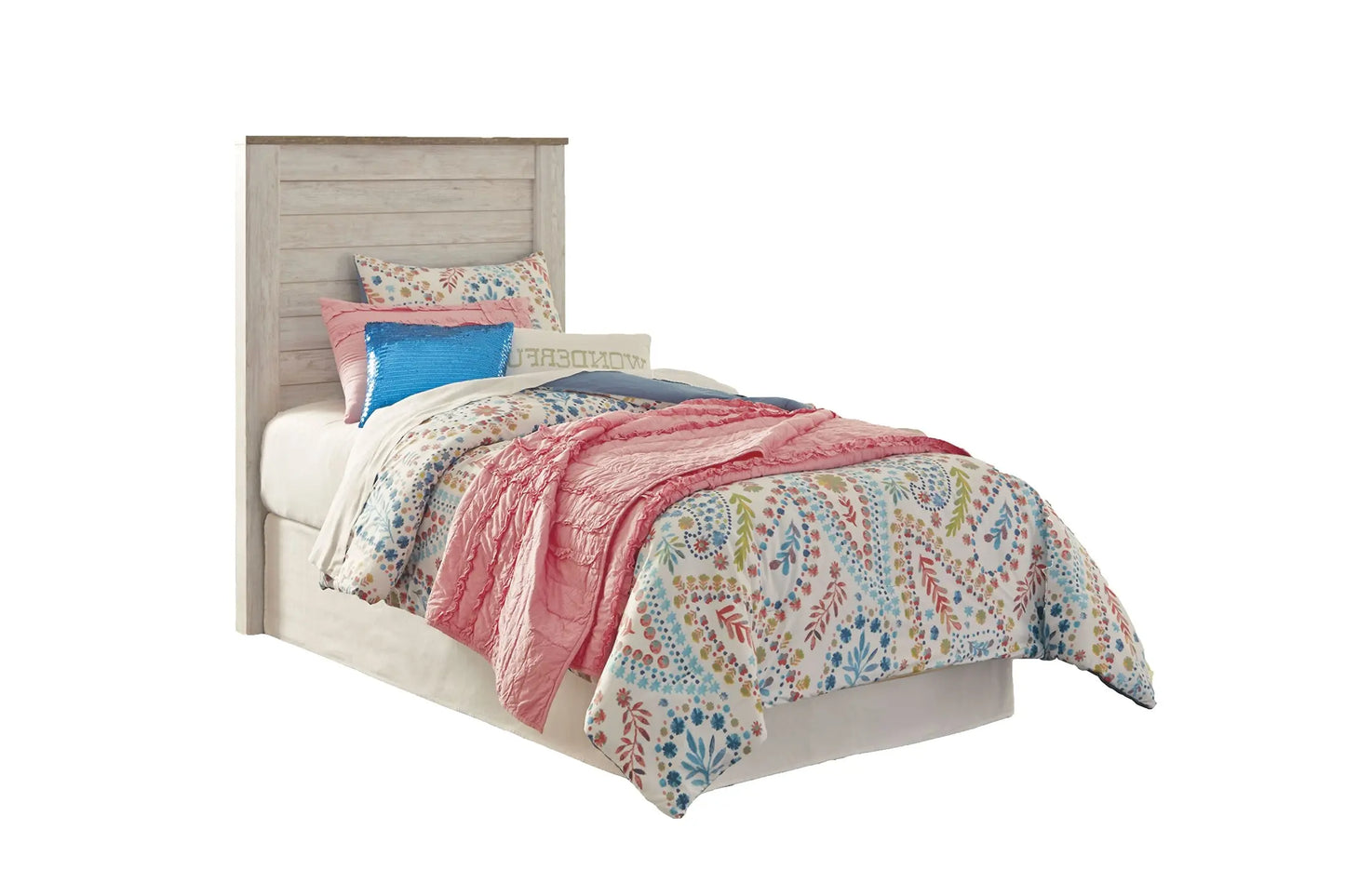 Willowton / Panel Headboard With Mirrored Dresser And Chest - Premier Furniture & Mattress