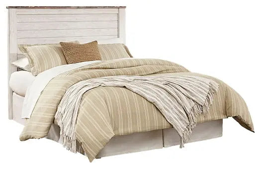 Willowton / Panel Headboard With Mirrored Dresser And Chest - Premier Furniture & Mattress