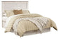 Willowton / Panel Headboard With Mirrored Dresser And Chest - Premier Furniture & Mattress