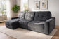 AUSTIN 3 PC POWER SLIDER WITH STORAGE CHAISE