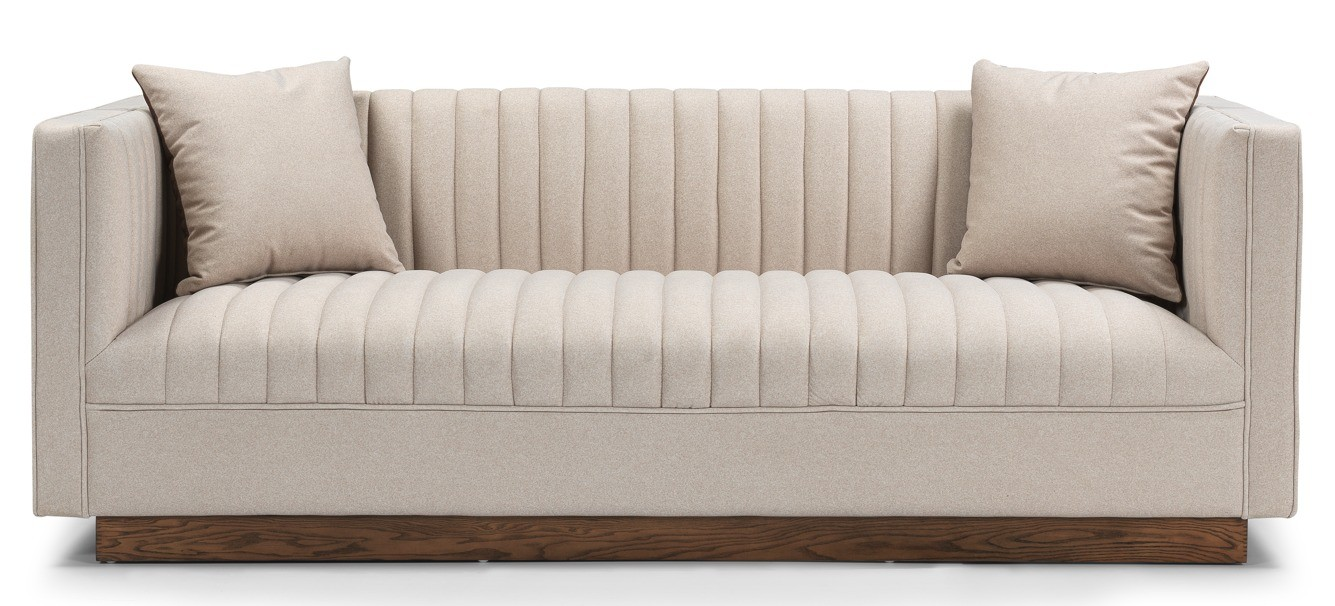 Wallace Sofa w/Wooden Base