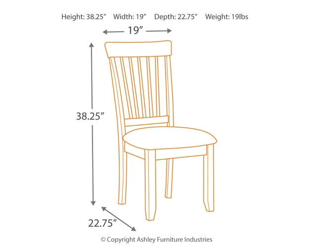 Berringer Dining UPH Side Chair (2/CN) - Premier Furniture & Mattress